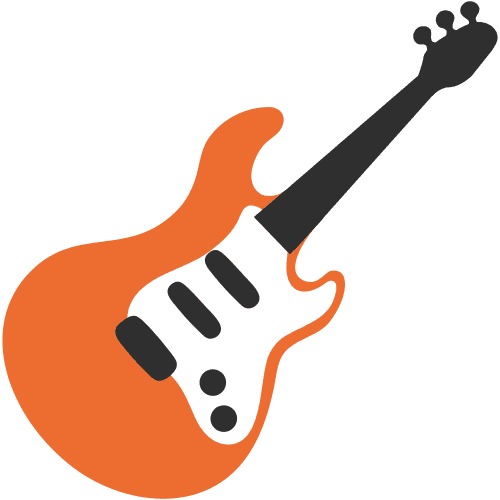 Playing guitar